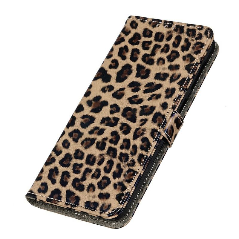 Læder Cover iPhone 13 Leopard