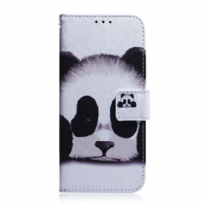 Læder Cover iPhone 13 Panda Ansigt