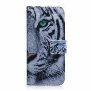 Læder Cover iPhone 13 Tigeransigt