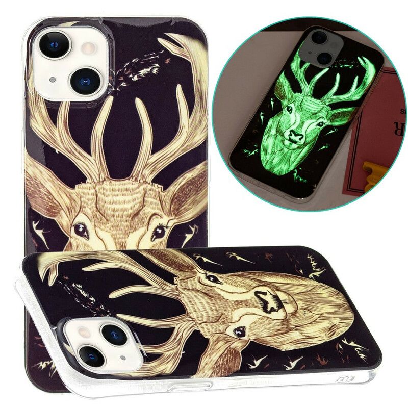 Mobilcover iPhone 13 Fluorescerende Majestic Stag