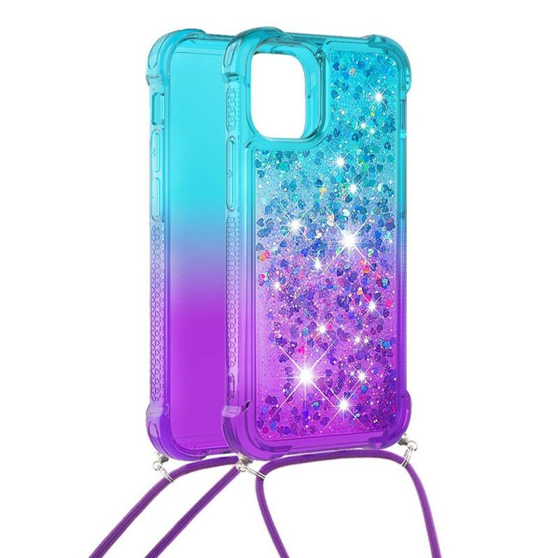 Mobilcover iPhone 13 Silicone Glitter Og Ledning