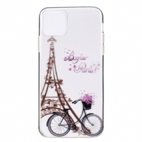 Mobilcover iPhone 13 Transparent Bonjour Paris