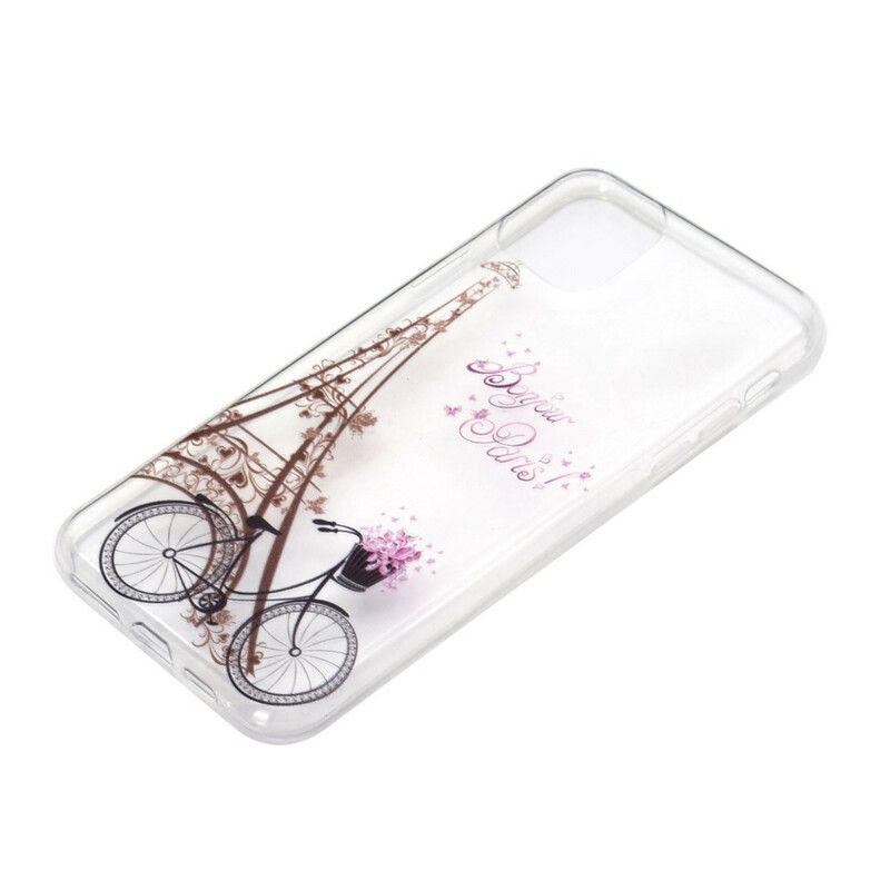 Mobilcover iPhone 13 Transparent Bonjour Paris