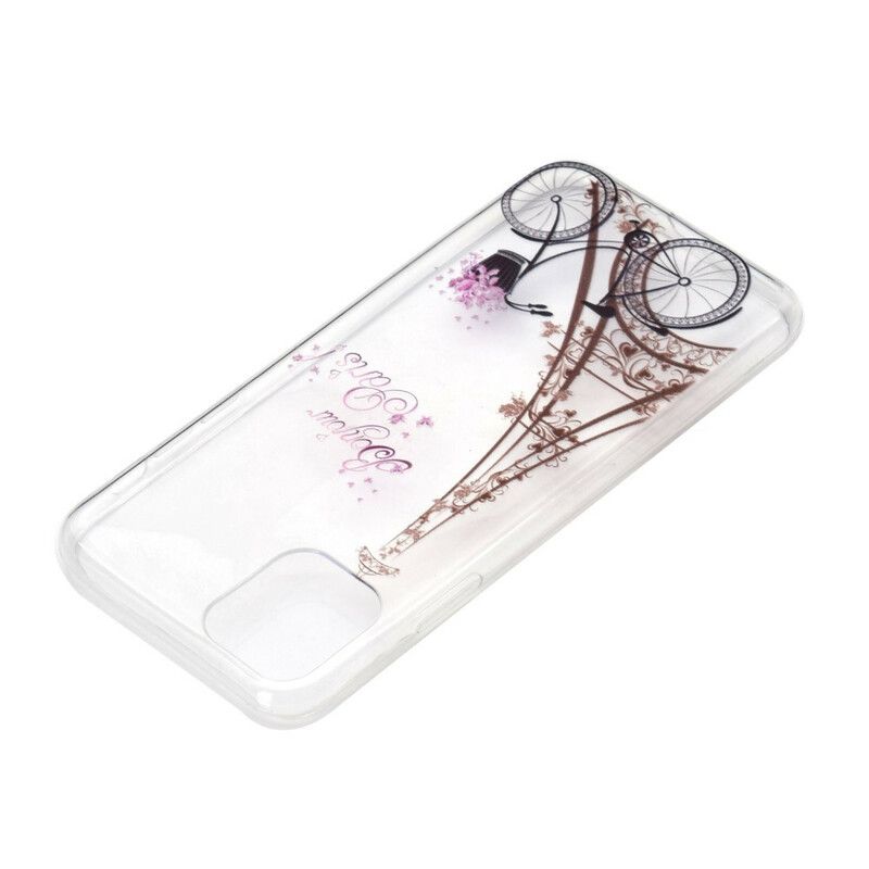 Mobilcover iPhone 13 Transparent Bonjour Paris