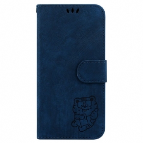 Flip Cover Oppo Reno 12f 5g Tigermønster