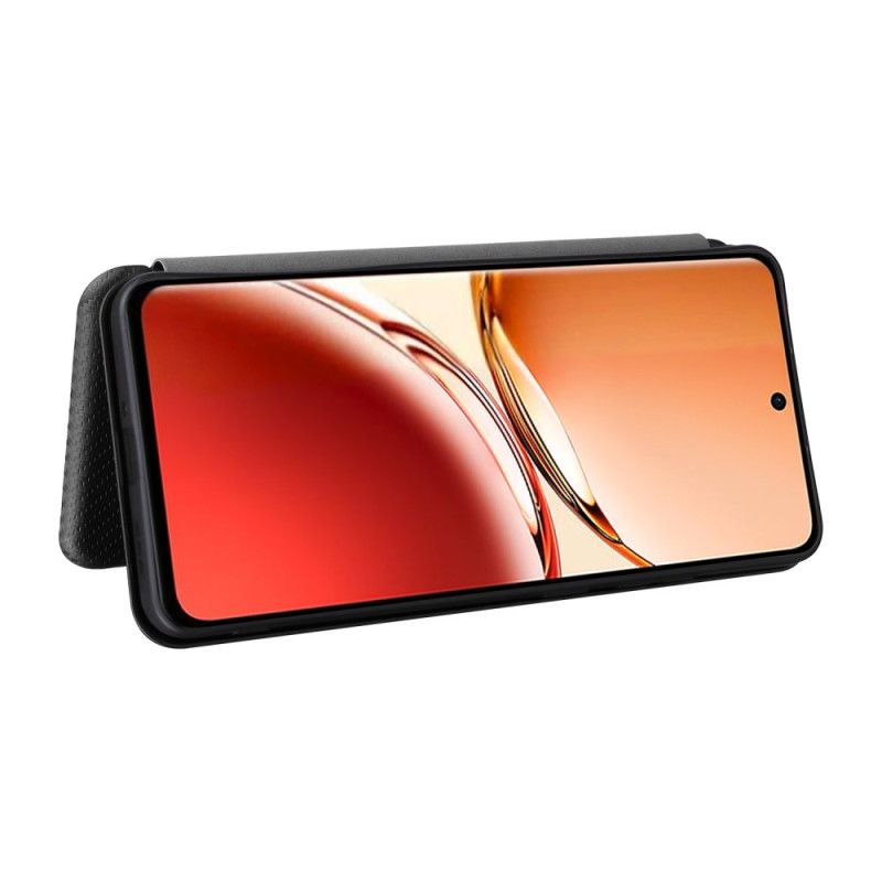 Læder Cover Oppo Reno 12f 5g Kulfiber