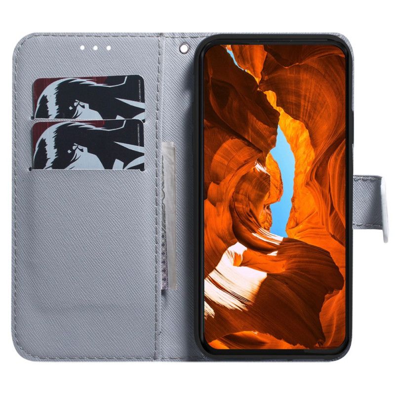 Læder Cover Oppo Reno 12f 5g Telefon Etui Panda