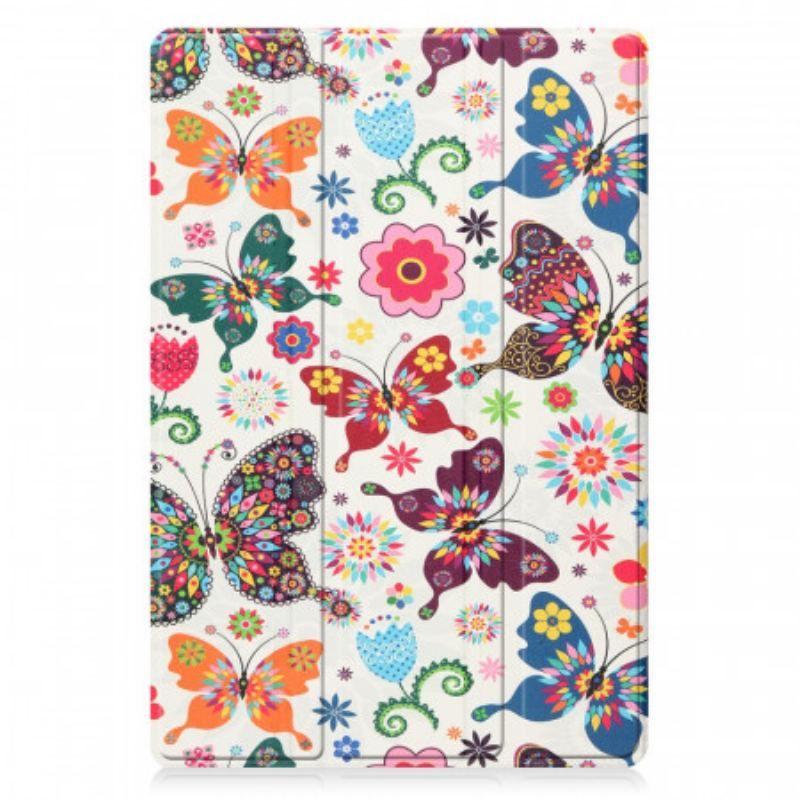 Cover Samsung Galaxy Tab A8 (2021) Forbedrede Sommerfugle Og Blomster