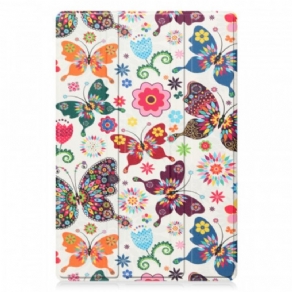 Cover Samsung Galaxy Tab A8 (2021) Forbedrede Sommerfugle Og Blomster