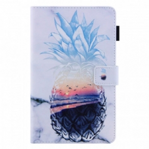 Flip Cover Samsung Galaxy Tab A8 (2021) Ananas Mønster