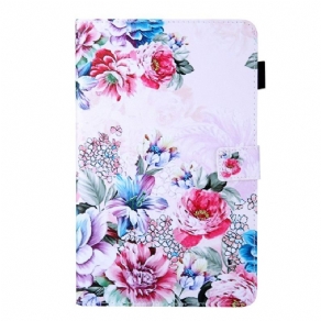 Flip Cover Samsung Galaxy Tab A8 (2021) Blomster Design