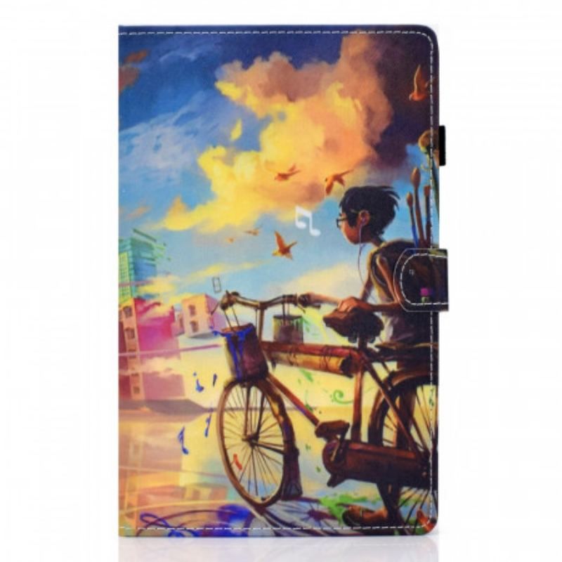 Flip Cover Samsung Galaxy Tab A8 (2021) Cykel Kunst