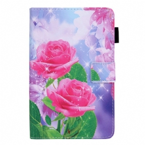 Flip Cover Samsung Galaxy Tab A8 (2021) Drømmeblomster