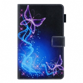 Flip Cover Samsung Galaxy Tab A8 (2021) Farverige Sommerfugle