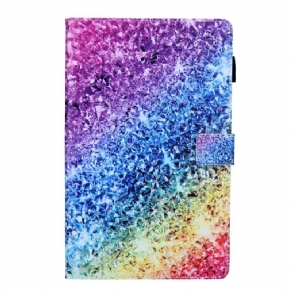 Flip Cover Samsung Galaxy Tab A8 (2021) Skinnende Pailletter