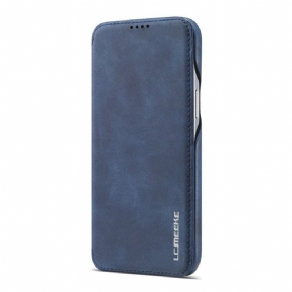 Cover iPhone 15 Plus Flip Cover Imiteret Læder Lc.imeeke