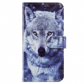 Flip Cover iPhone 15 Plus Med Snor Lanyard Wolves