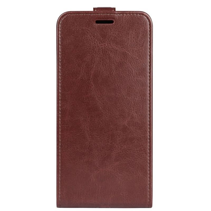 Læder Cover iPhone 15 Plus Flip Cover Lodret Flap