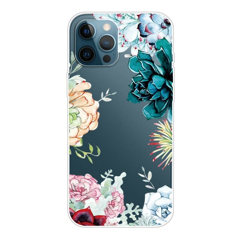 Cover iPhone 13 Pro Max Akvarelblomster