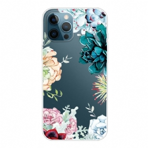 Cover iPhone 13 Pro Max Akvarelblomster