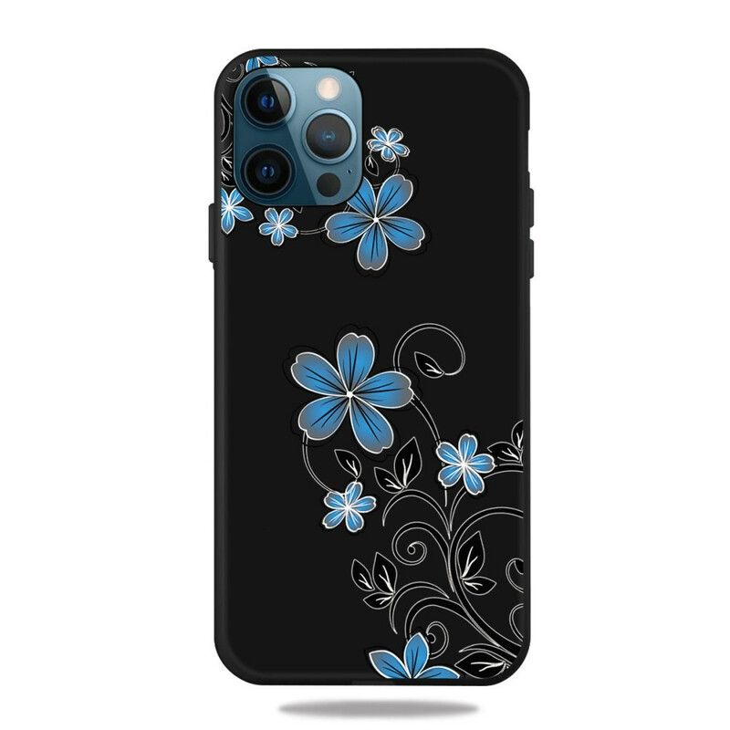 Cover iPhone 13 Pro Max Blå Blomster