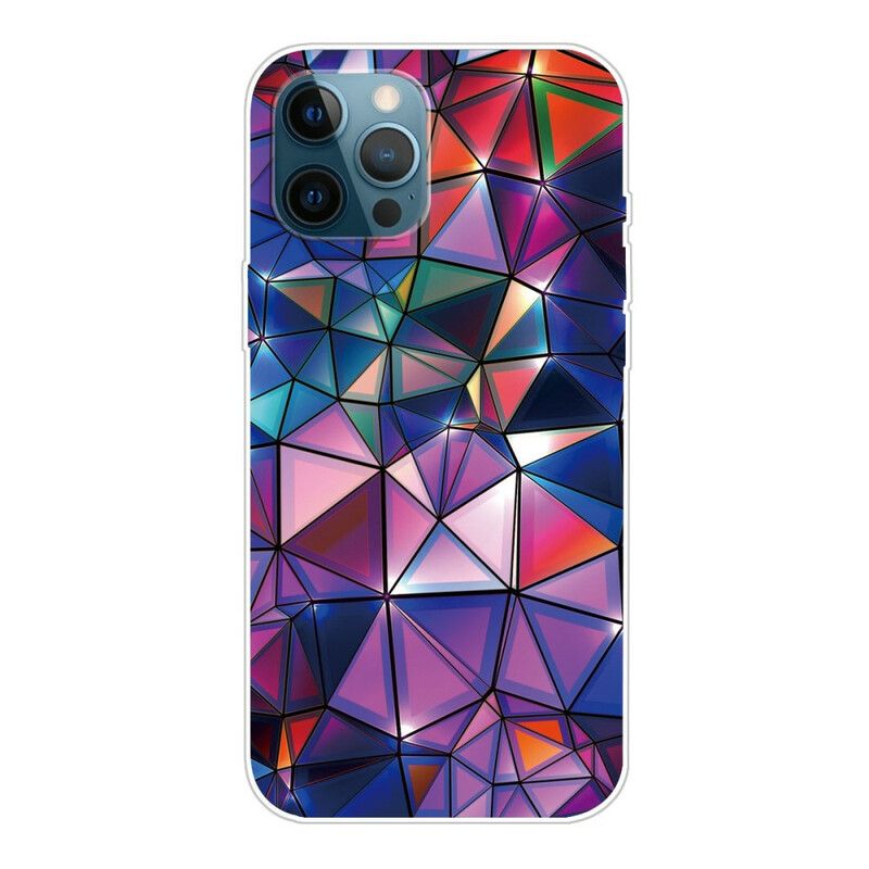 Cover iPhone 13 Pro Max Fleksibel Geometri