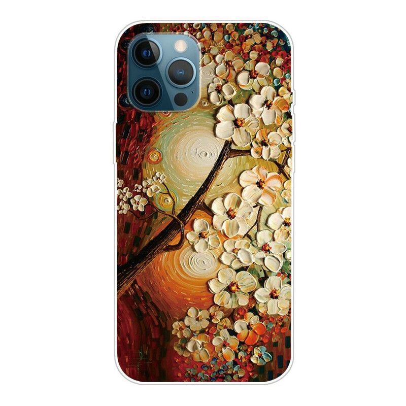 Cover iPhone 13 Pro Max Fleksible Blomster