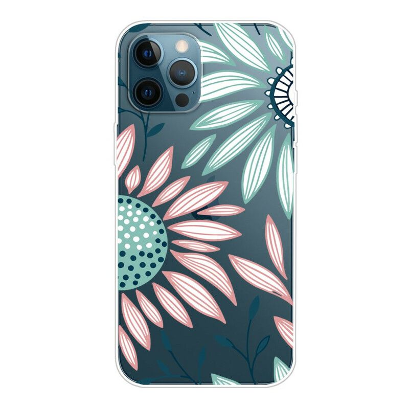 Cover iPhone 13 Pro Max En Gennemsigtig Blomst