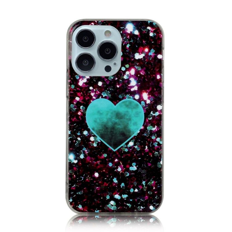 Cover iPhone 13 Pro Max Glitrer Marmor