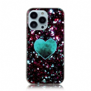 Cover iPhone 13 Pro Max Glitrer Marmor