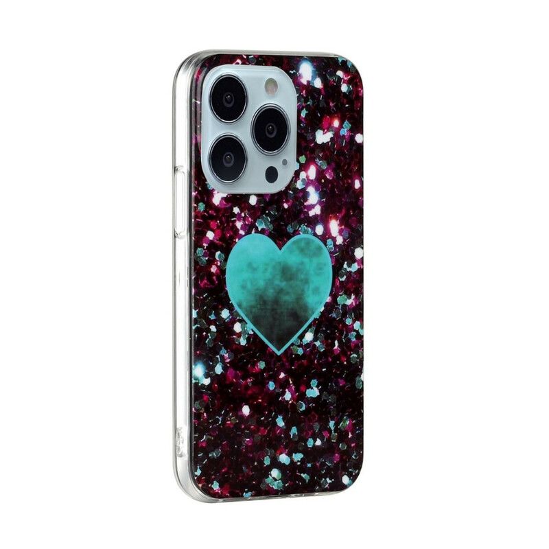 Cover iPhone 13 Pro Max Glitrer Marmor