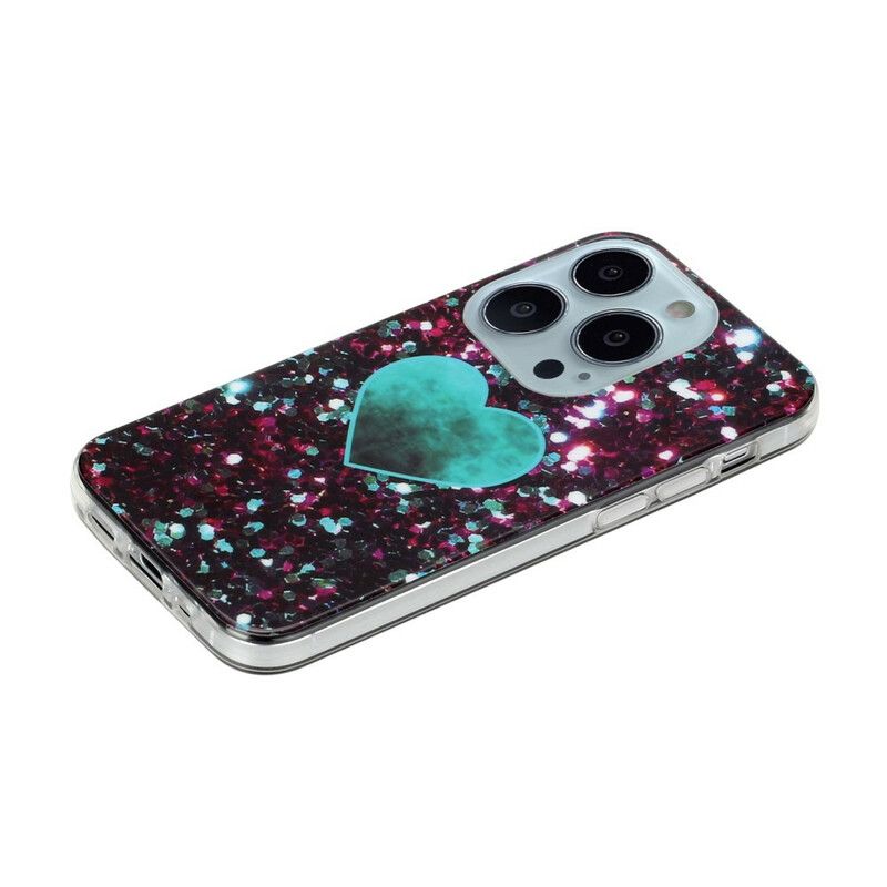 Cover iPhone 13 Pro Max Glitrer Marmor