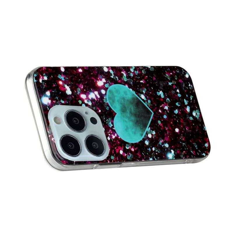 Cover iPhone 13 Pro Max Glitrer Marmor