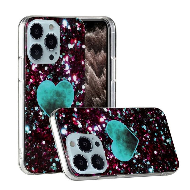 Cover iPhone 13 Pro Max Glitrer Marmor