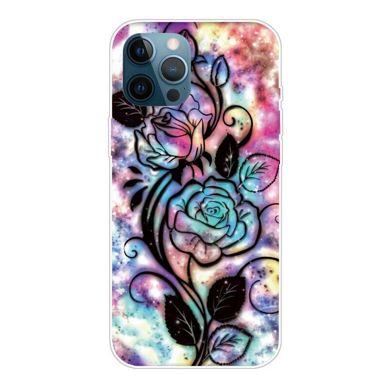 Cover iPhone 13 Pro Max Grafisk Blomst