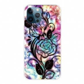 Cover iPhone 13 Pro Max Grafisk Blomst