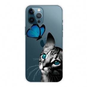 Cover iPhone 13 Pro Max Kat Og Sommerfugl