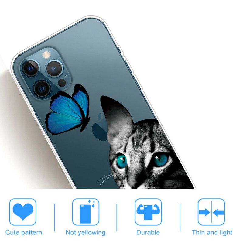 Cover iPhone 13 Pro Max Kat Og Sommerfugl