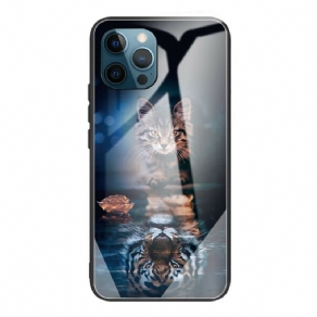 Cover iPhone 13 Pro Max Min Tiger Hærdet Glas