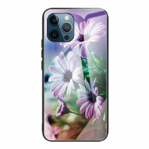 Cover iPhone 13 Pro Max Realistiske Blomster Hærdet Glas