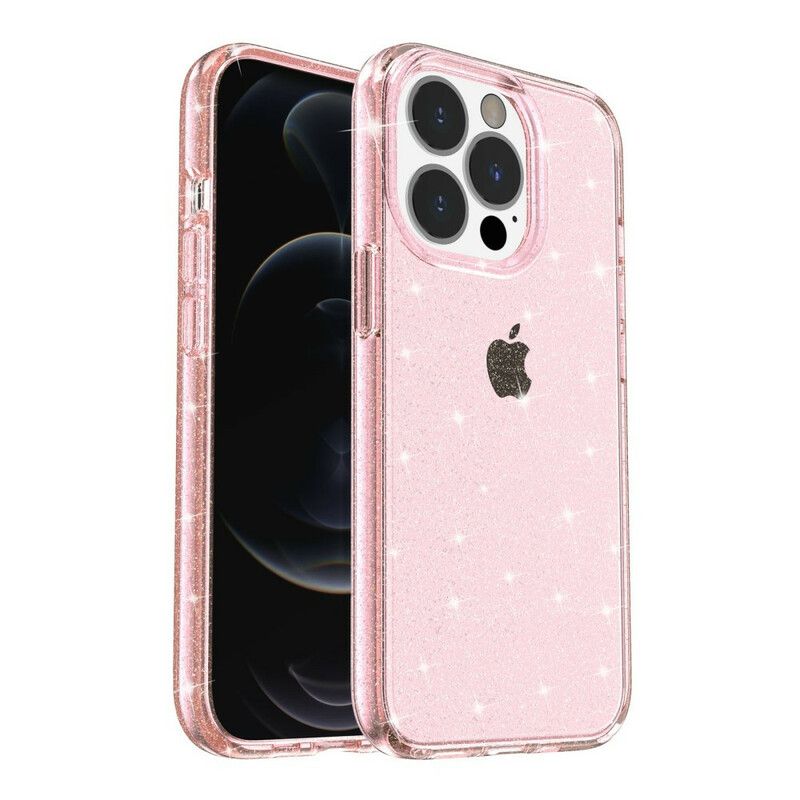 Cover iPhone 13 Pro Max Transparente Pailletter