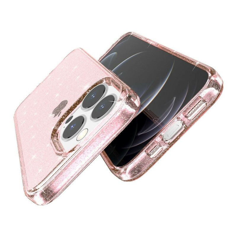 Cover iPhone 13 Pro Max Transparente Pailletter