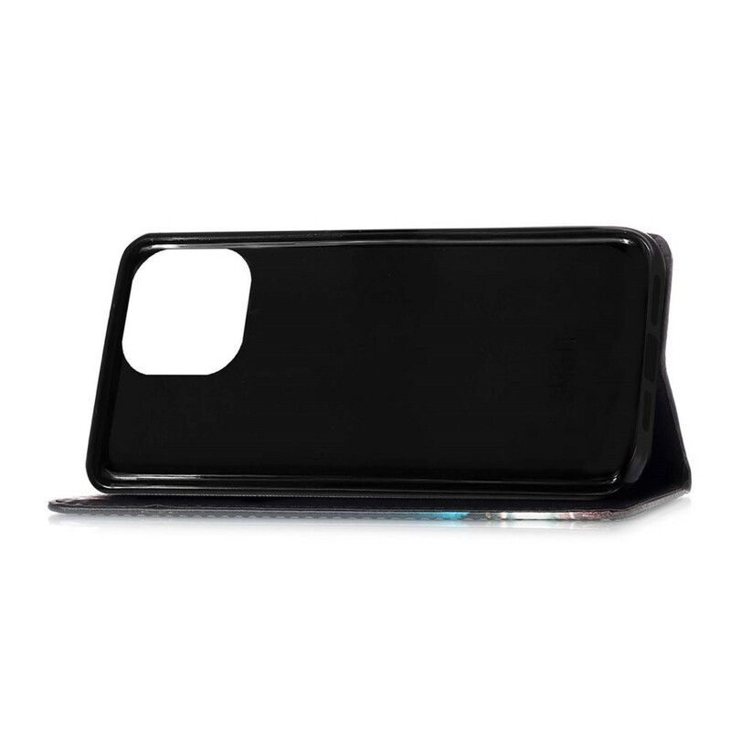 Flip Cover iPhone 13 Pro Max Gyldne Roser