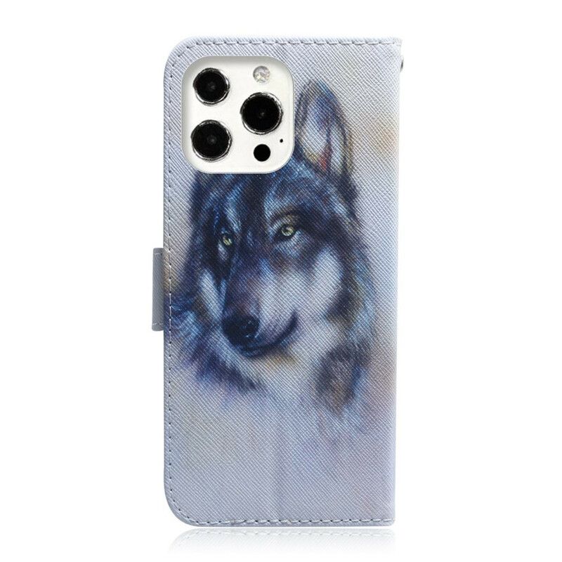 Flip Cover iPhone 13 Pro Max Hundeblik