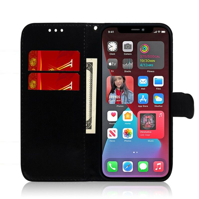 Flip Cover iPhone 13 Pro Max Imiteret Læder Cover Spejl