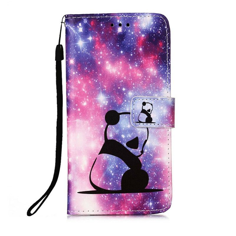 Flip Cover iPhone 13 Pro Max Panda Galaxy