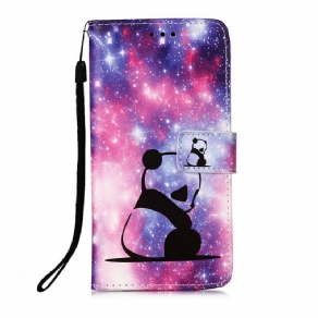 Flip Cover iPhone 13 Pro Max Panda Galaxy