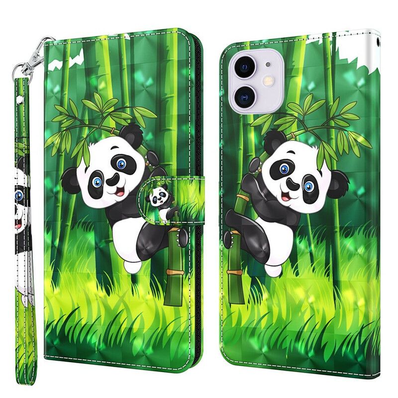 Flip Cover iPhone 13 Pro Max Panda Og Bambus