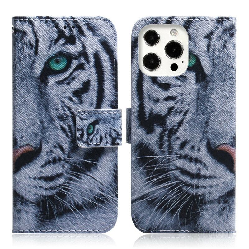 Flip Cover iPhone 13 Pro Max Tigeransigt