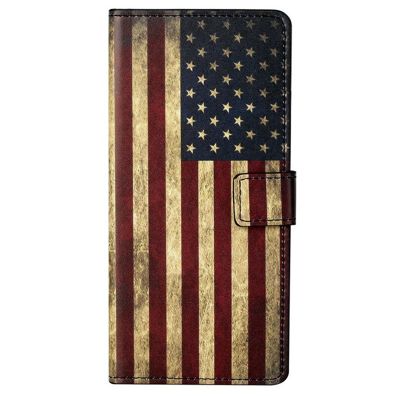 Læder Cover iPhone 13 Pro Max Us Flag